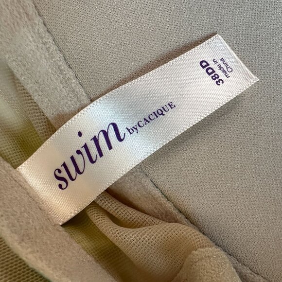 NEW Cacique Womens 38DD Tankini Swim Top Multicolor Ocean Print - Picture 6 of 10